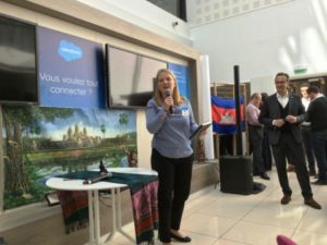 Hélène Huard speech about PN during Salesforce event in April