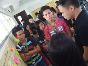 PNP Students brainstorming during Startup weeks