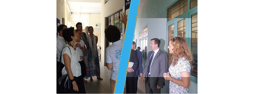 The French Ambassadors are visiting our centers