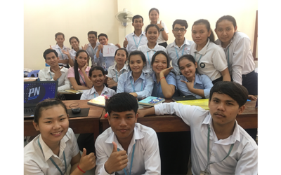 Cambodia – IT Research project: the results of this self-sufficiency project for SNA students
