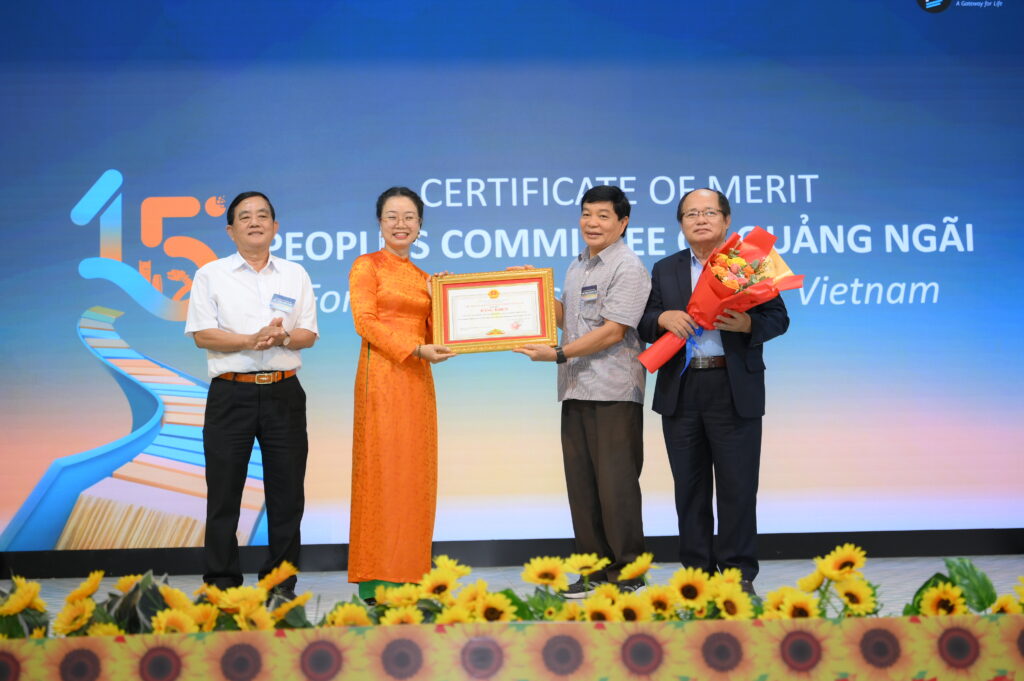 PNV receives a Certificate of Merit from the People’s Committee of Quang Ngai Province